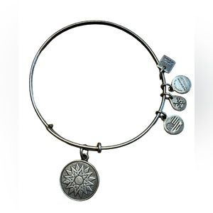 Alex and Ani Silver Wire Charm Bracelet